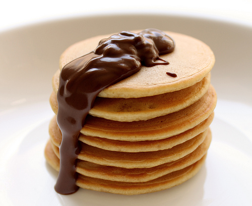 Mini Pancake with Nutella