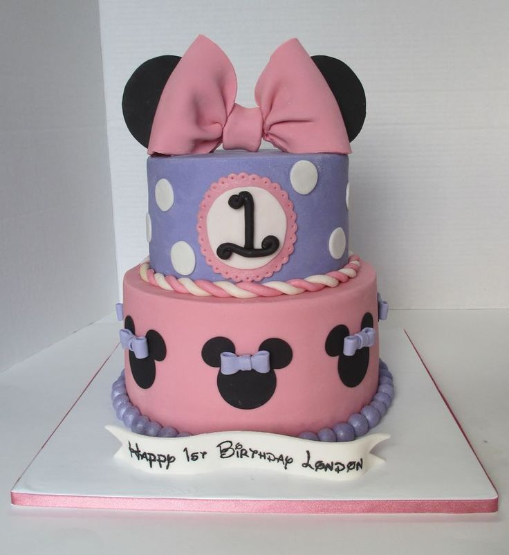 Minnie Mouse 1 Year Old Birthday Cakes