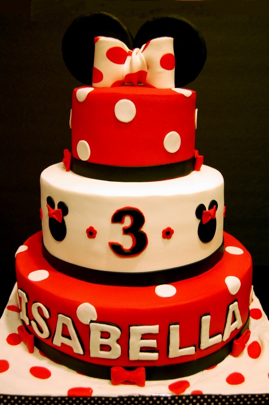 Minnie Mouse Birthday Cake 3 Year Old