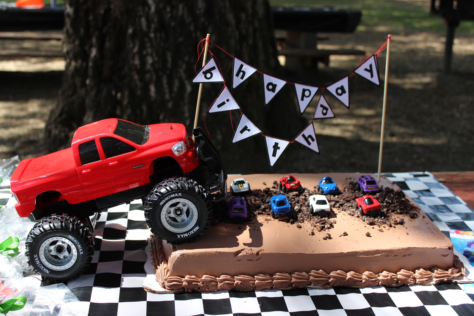 Monster Truck Birthday Cake