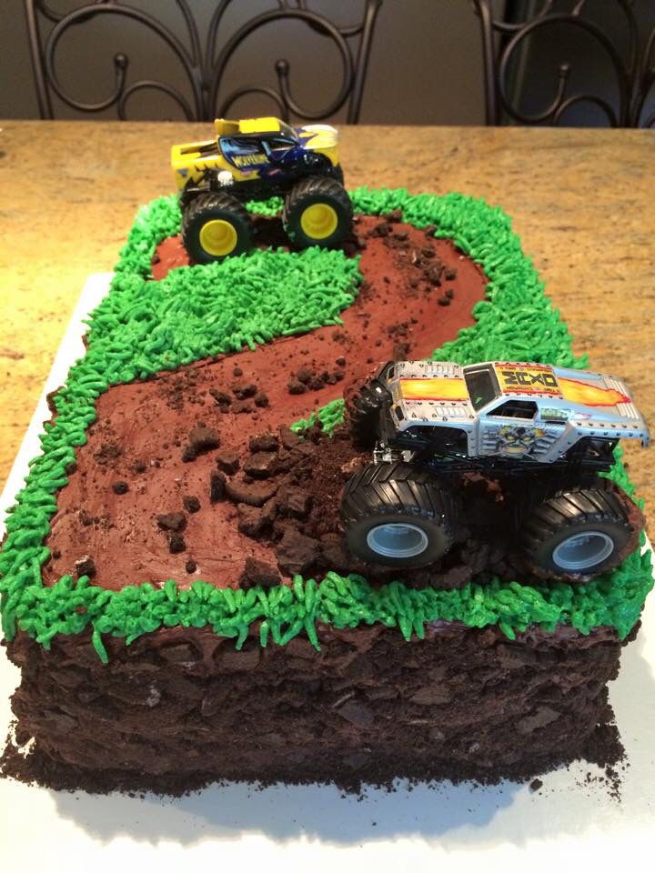 Monster Truck Birthday Cake