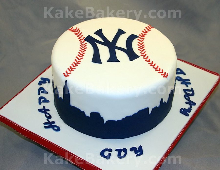 New York Yankee Happy Birthday Cake