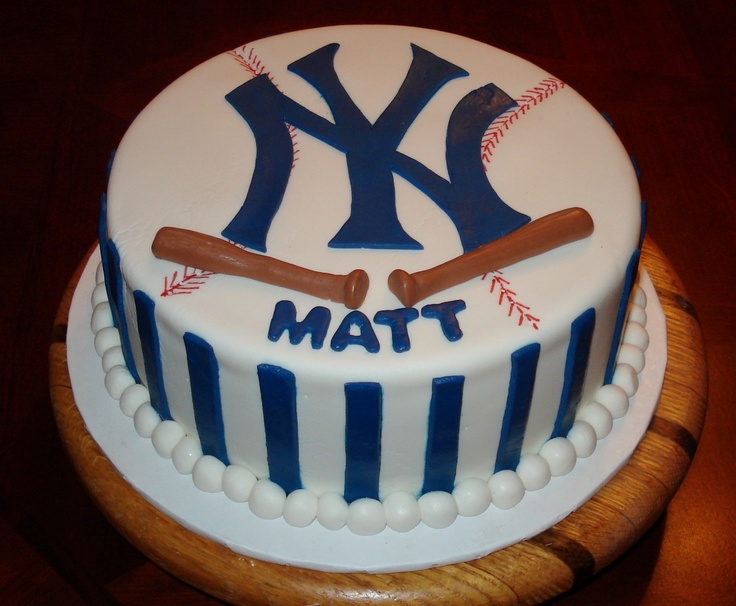 New York Yankees Baseball Cake