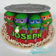 Ninja Turtle Baby Shower Cake