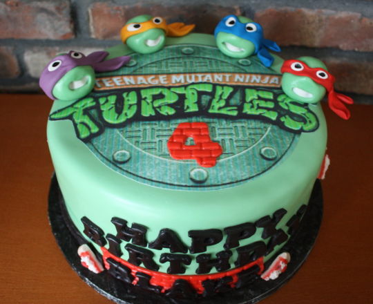 8 Photos of Ingles Ninja Turtle Decorated Cakes