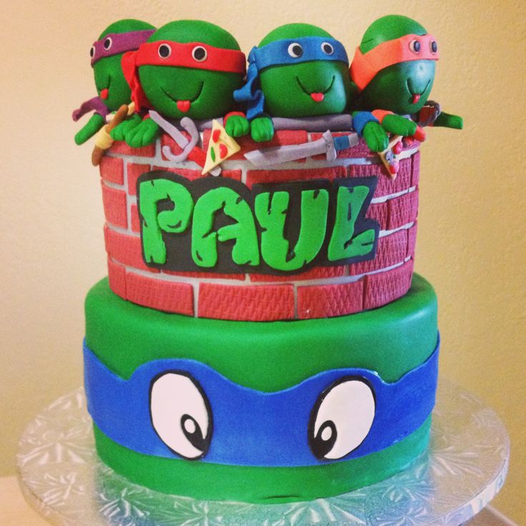 Ninja Turtle Birthday Cake