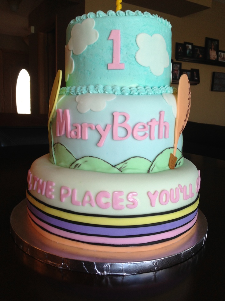 OH the Places You'll Go Birthday Cake