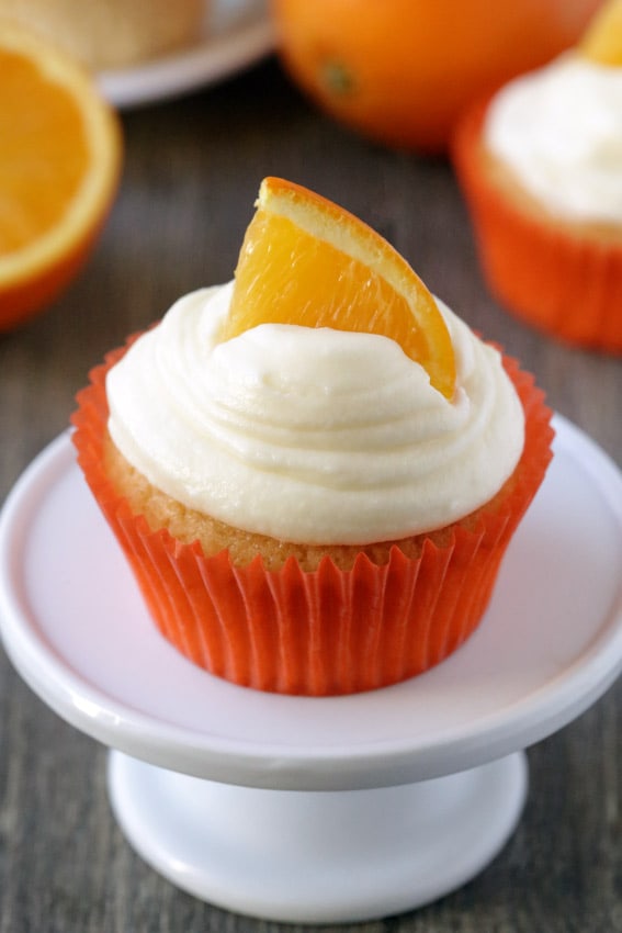 Orange Creamsicle Cupcakes