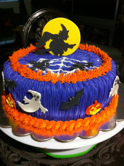 Orange Halloween Cake