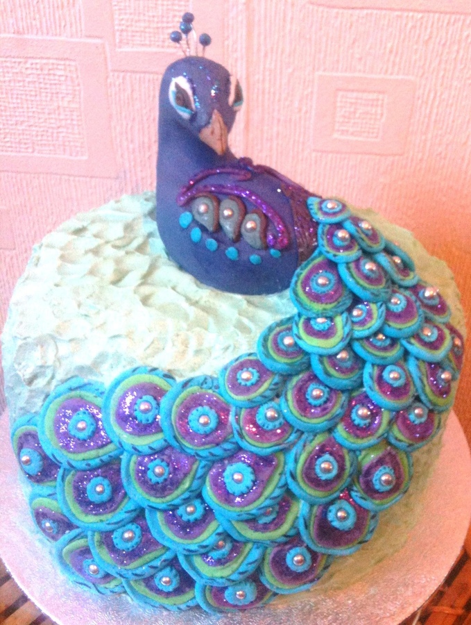 Peacock Birthday Cake