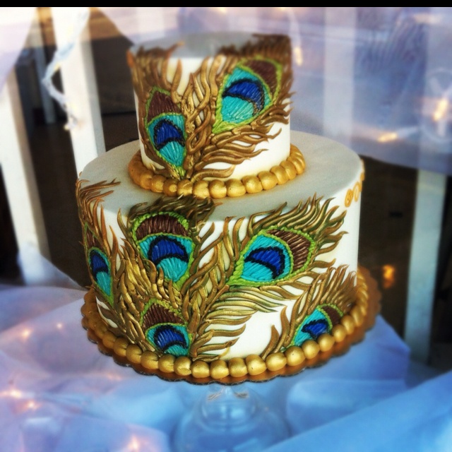 Peacock Birthday Cake