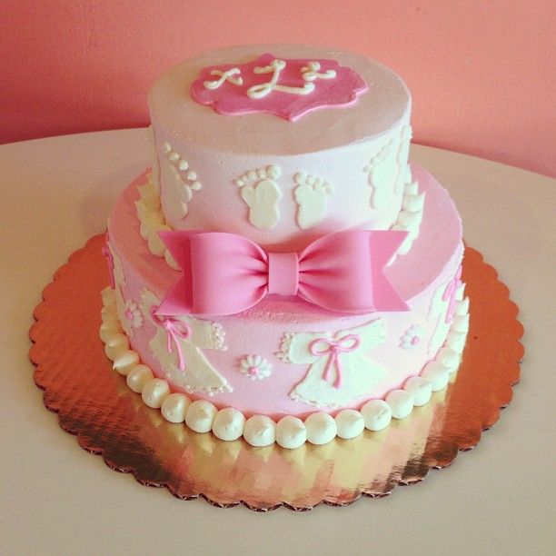 Pink Baby Shower Cake