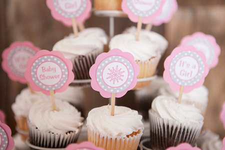 Pink Winter Wonderland Baby Shower