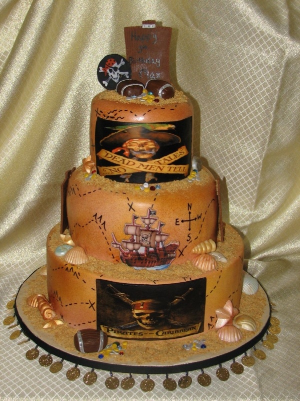 Pirates of the Caribbean Birthday Cake