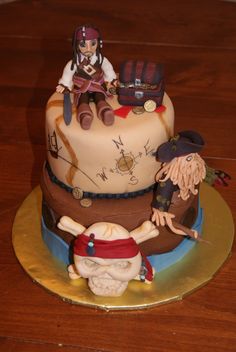 Pirates of the Caribbean Birthday Cake