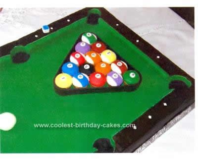 Pool Table Birthday Cake Ideas