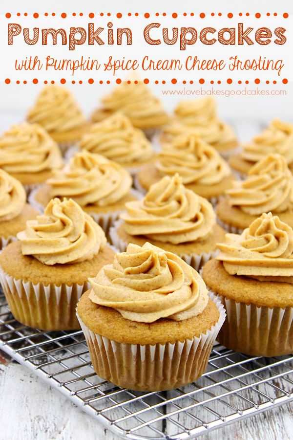 Pumpkin Cupcakes with Cream Cheese Frosting