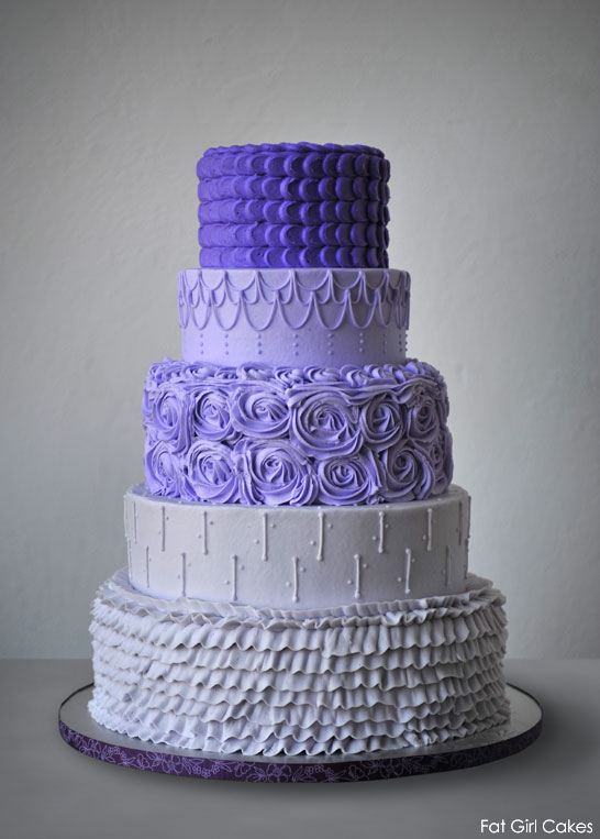 12 Photos of Purple Wedding Cakes Buttercream 2