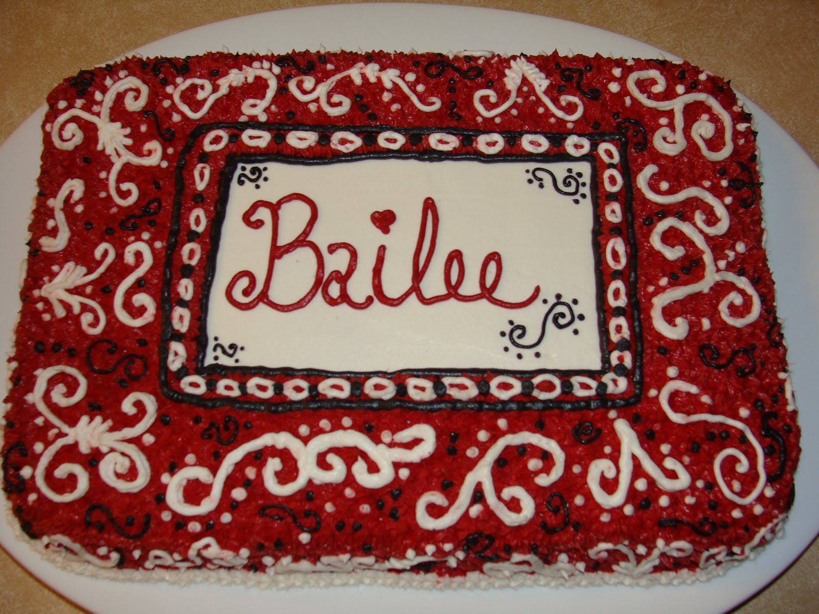 Red Bandana Birthday Cake