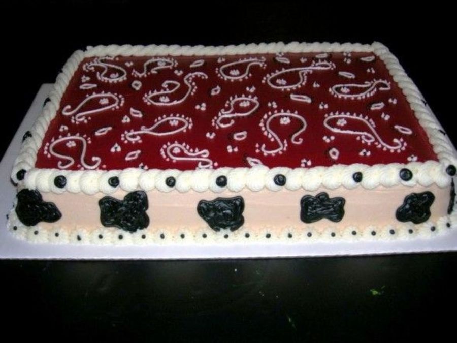 Red Bandana Birthday Cake