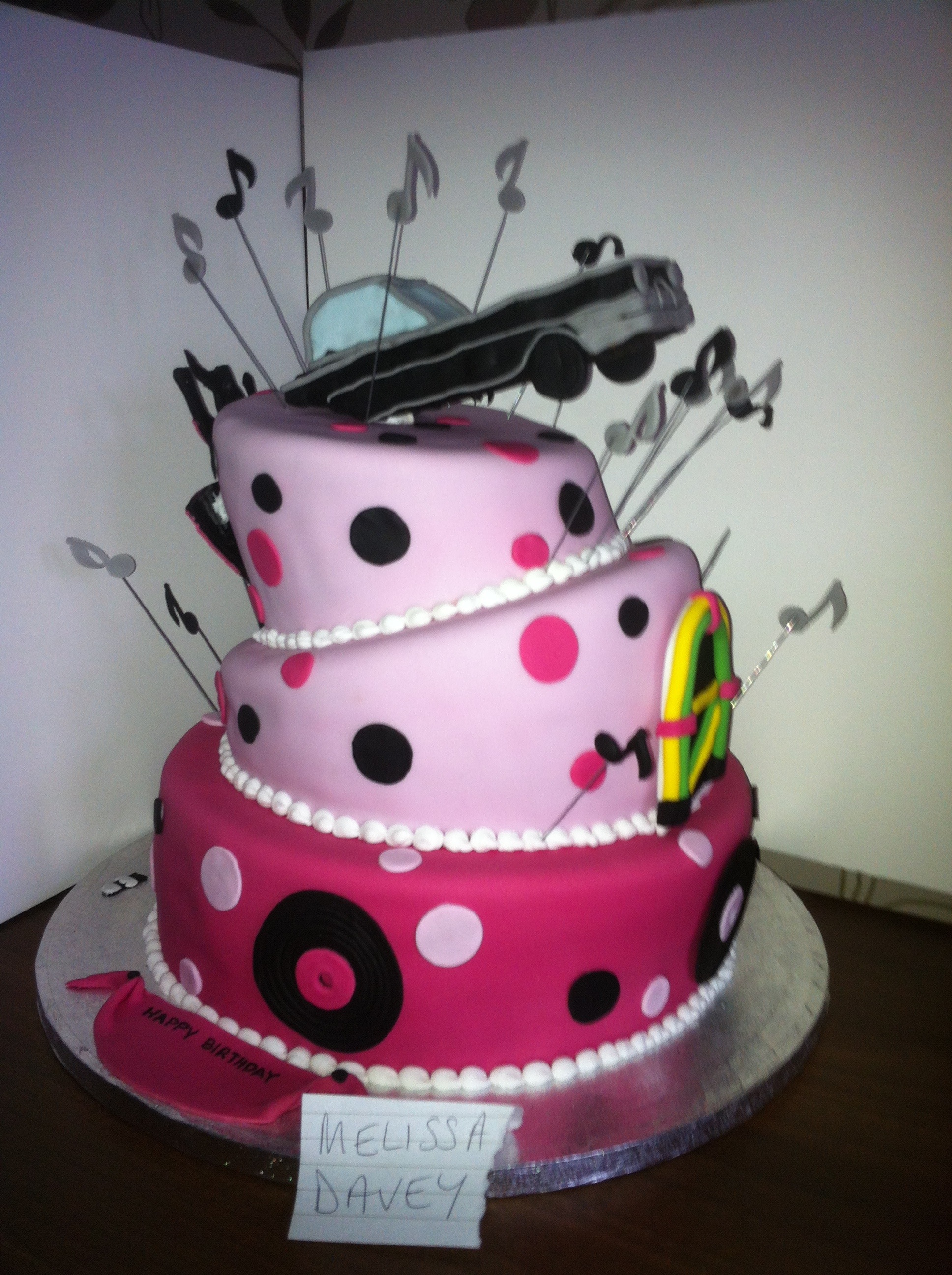 Rock'n Roll Birthday Cake