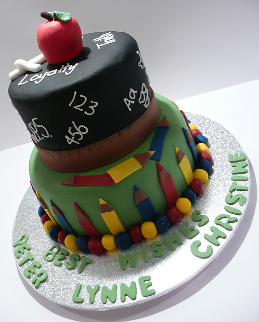 School Teacher Retirement Cake