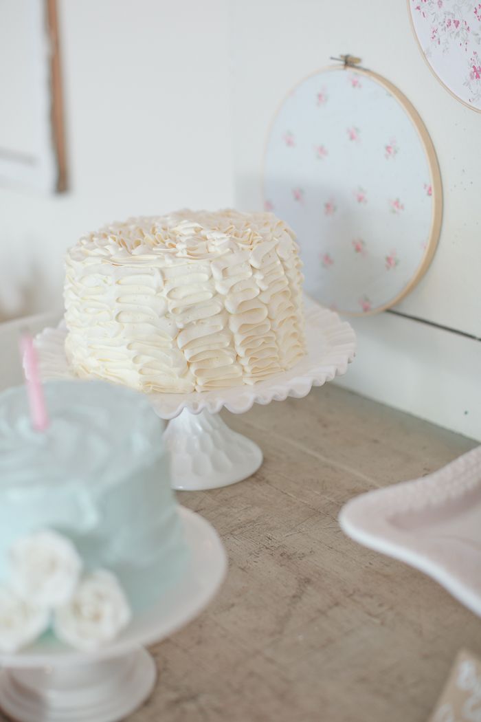 Shabby Chic Birthday Party Cake