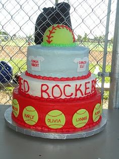 Softball Party Cake Ideas