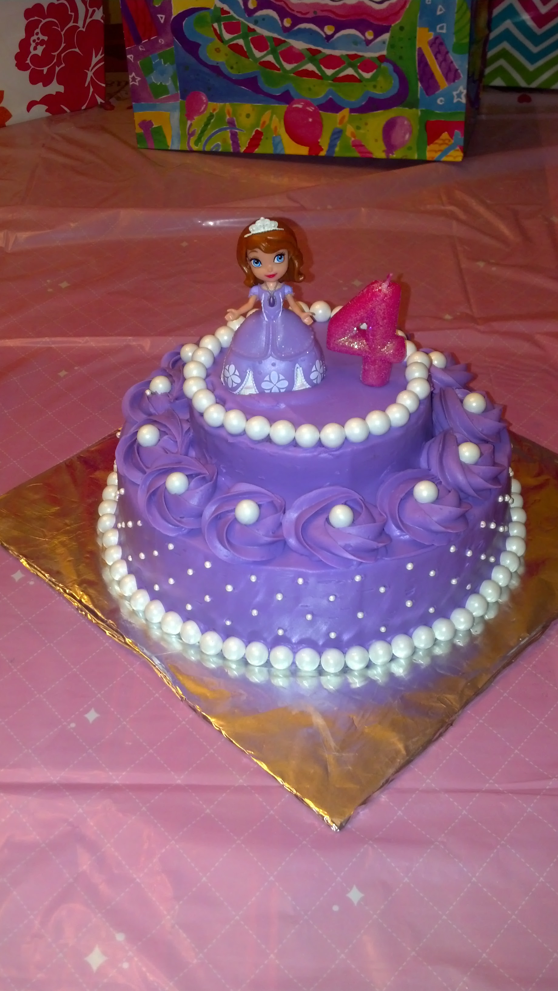 Sophia First Birthday Cake