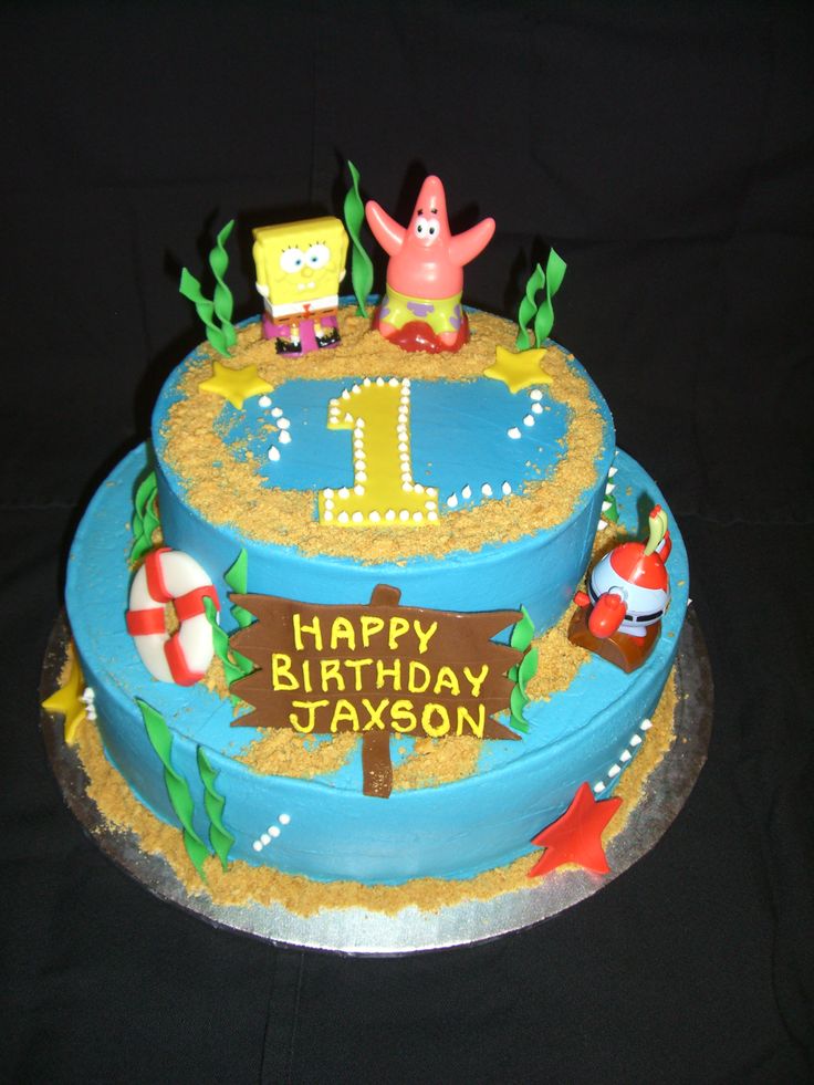 Spongebob 1st Birthday Cake