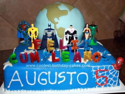 Superhero Birthday Cake