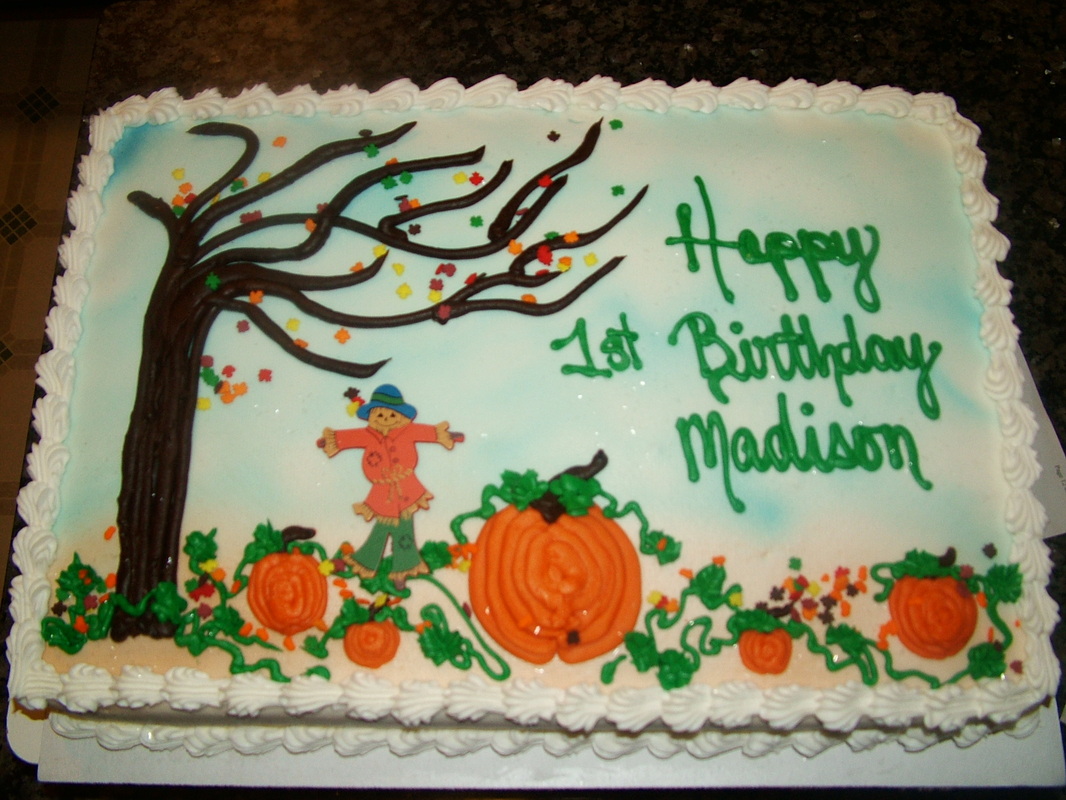 Thanksgiving Fall Birthday Cake