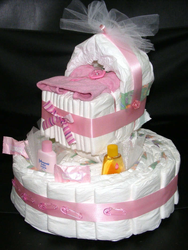 10 Photos of Unique Diaper Cakes Baby Shower