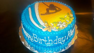 Wakeboard Birthday Cake