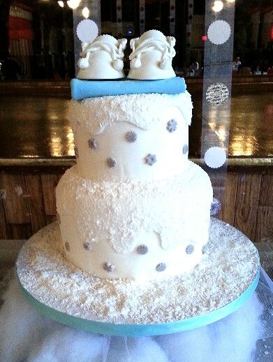 Winter Wonderland Baby Shower Cake