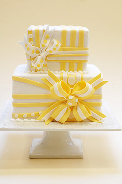 Yellow Wedding Cake