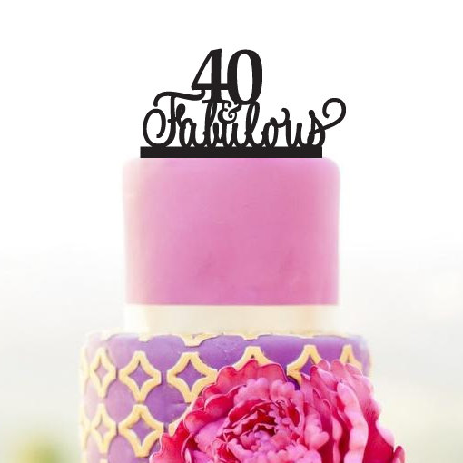 40th Birthday Cake Topper