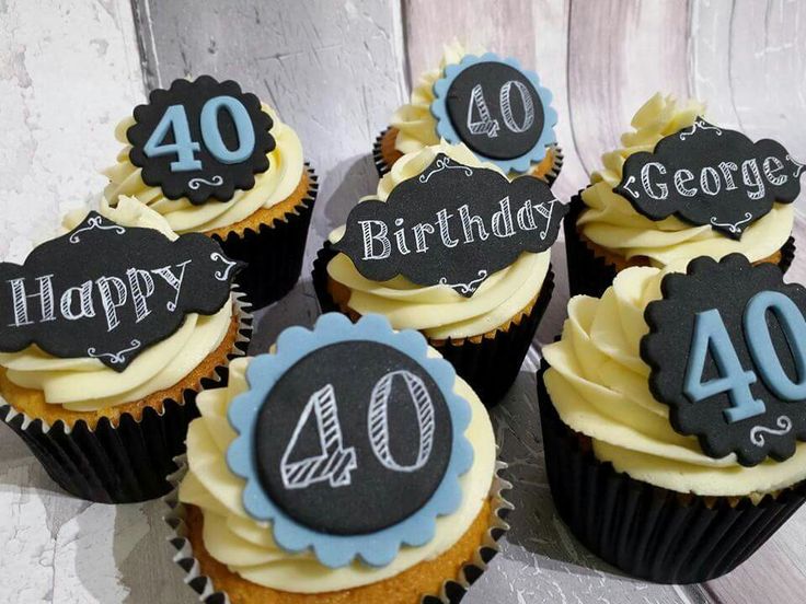 50th Birthday Cupcake Ideas for Men