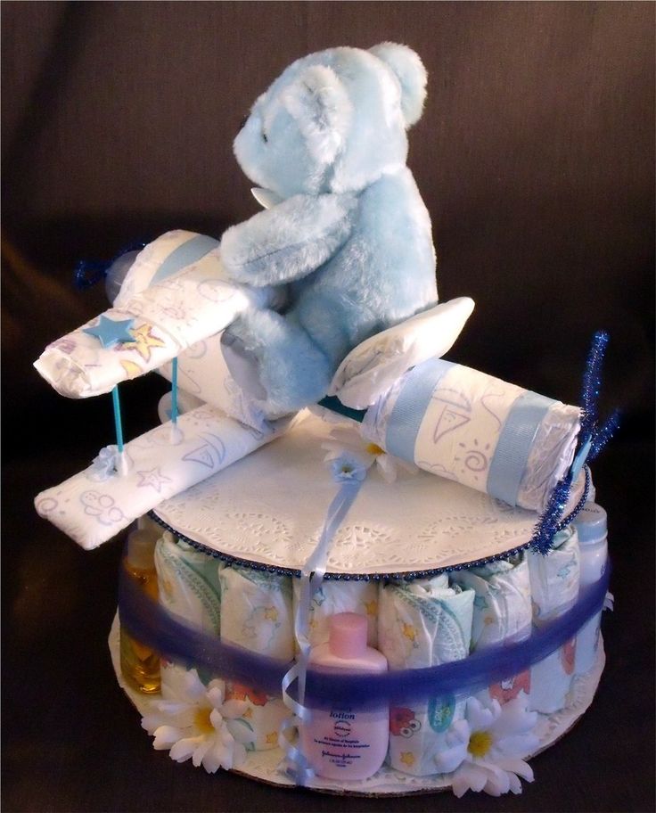 13 Photos of Airplane Baby Boy Diaper Cakes