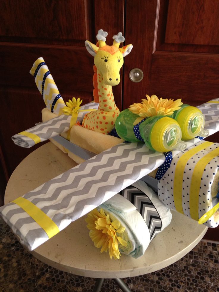 Airplane Diaper Cake