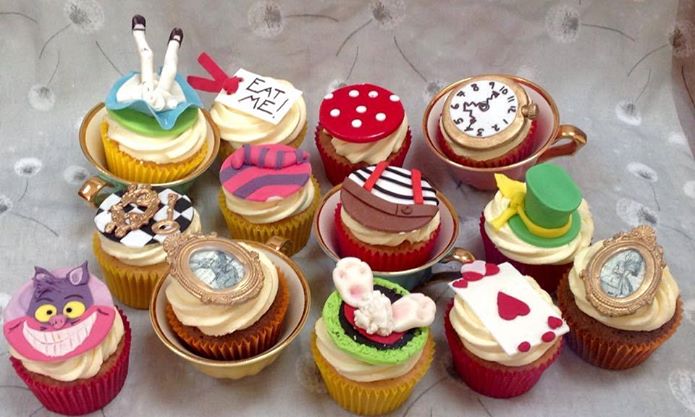 Alice in Wonderland Cupcake Toppers