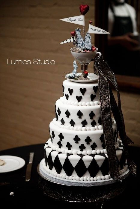 Alice in Wonderland Wedding Cake Topper