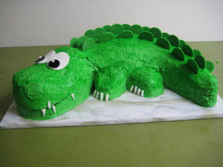 Alligator Birthday Cake