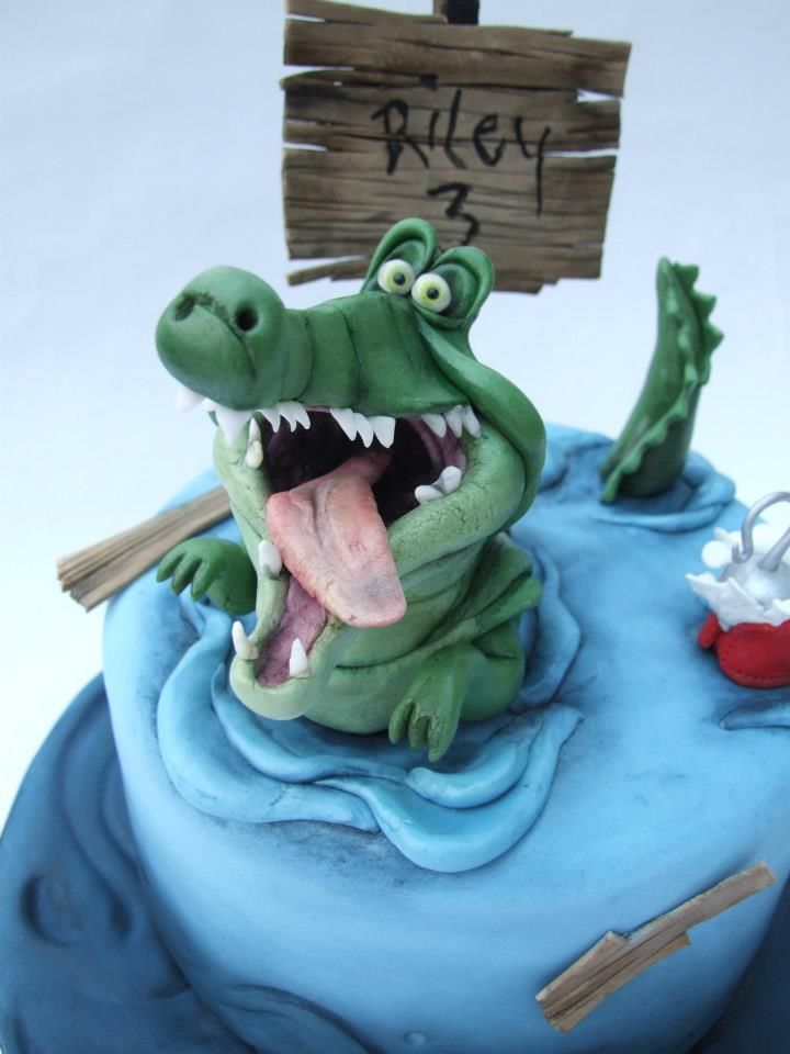 Alligator Birthday Cake