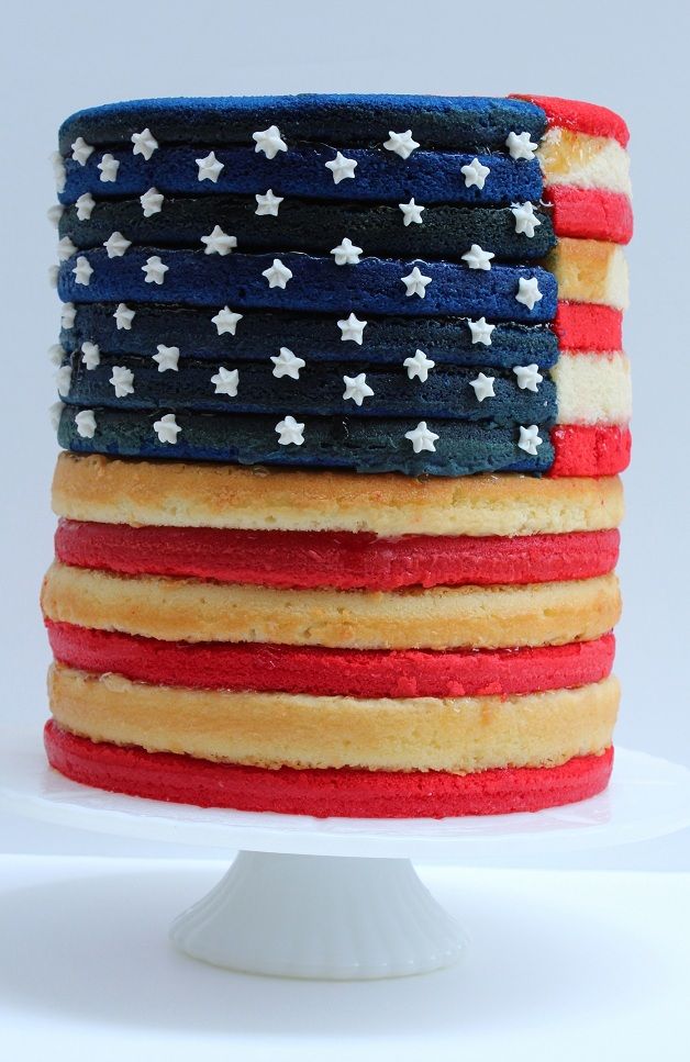 American Flag Cake