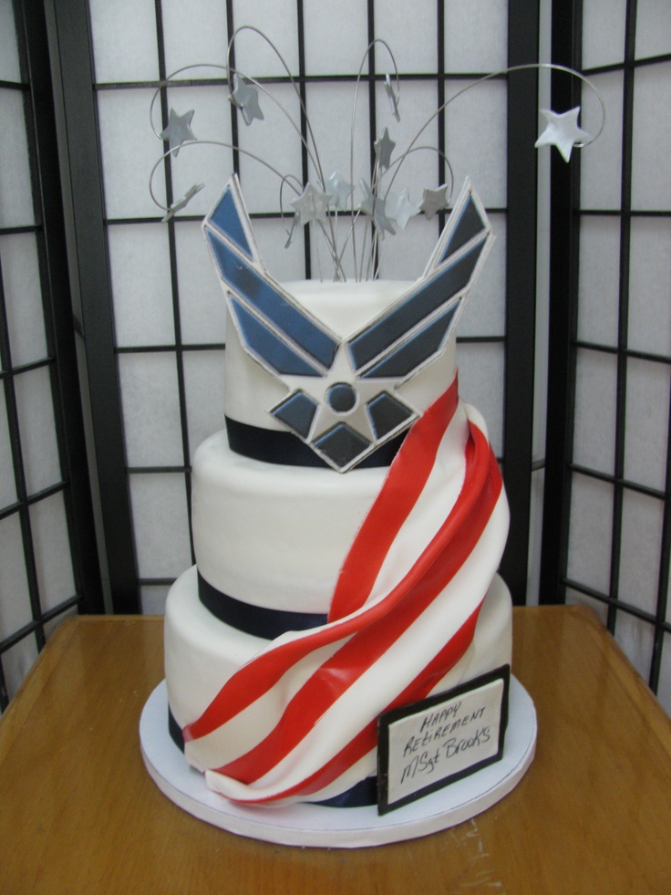 American Flag Wedding Cake