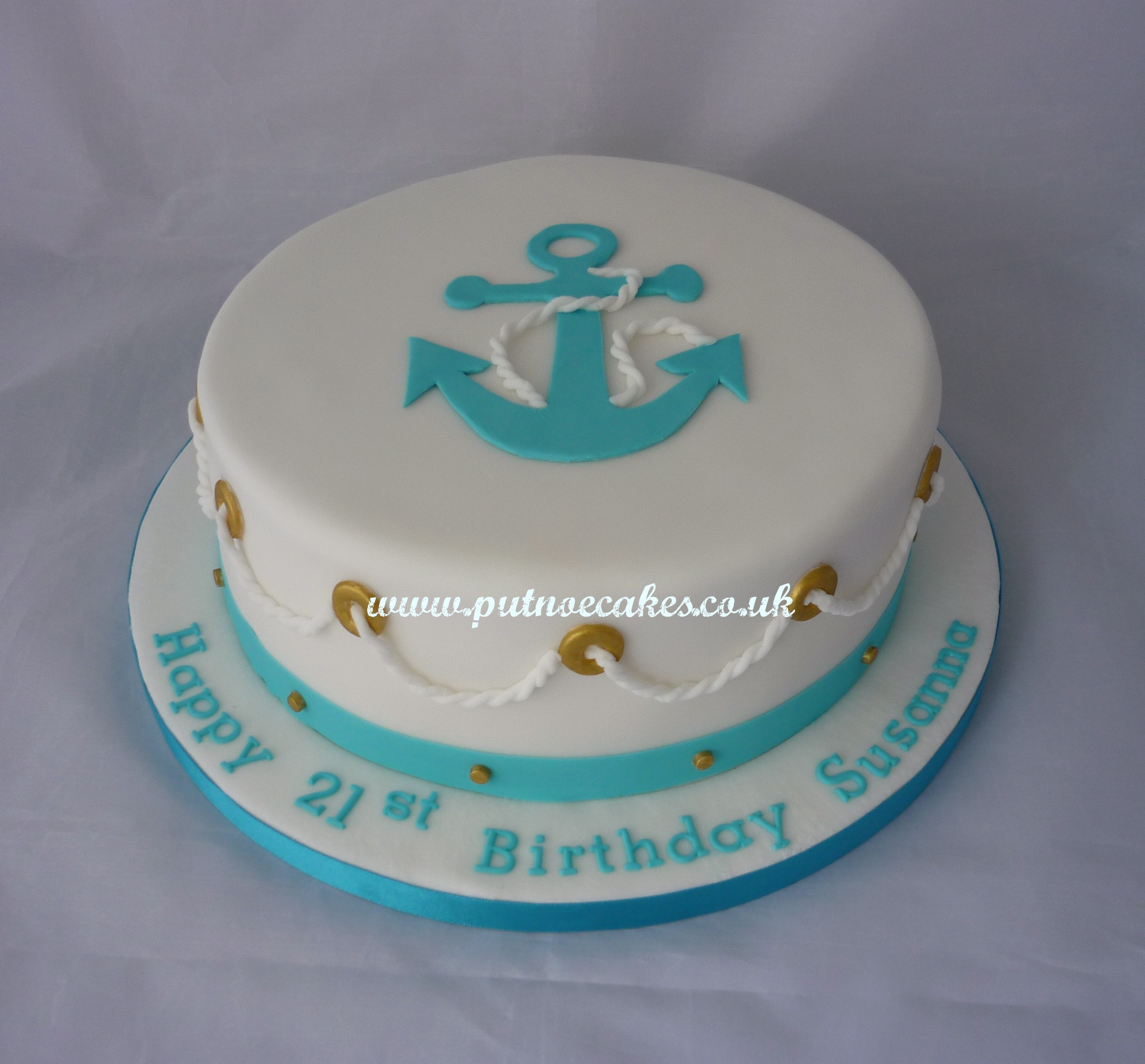 Anchor Birthday Cake