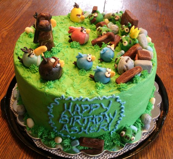 Angry Birds Birthday Cake