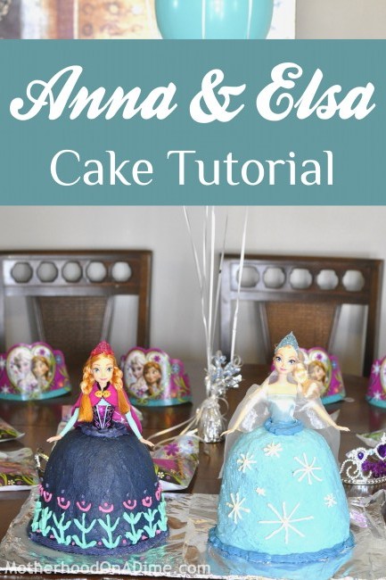 Anna Elsa Cake and Cake