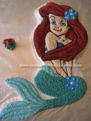 Ariel Little Mermaid Birthday Cake